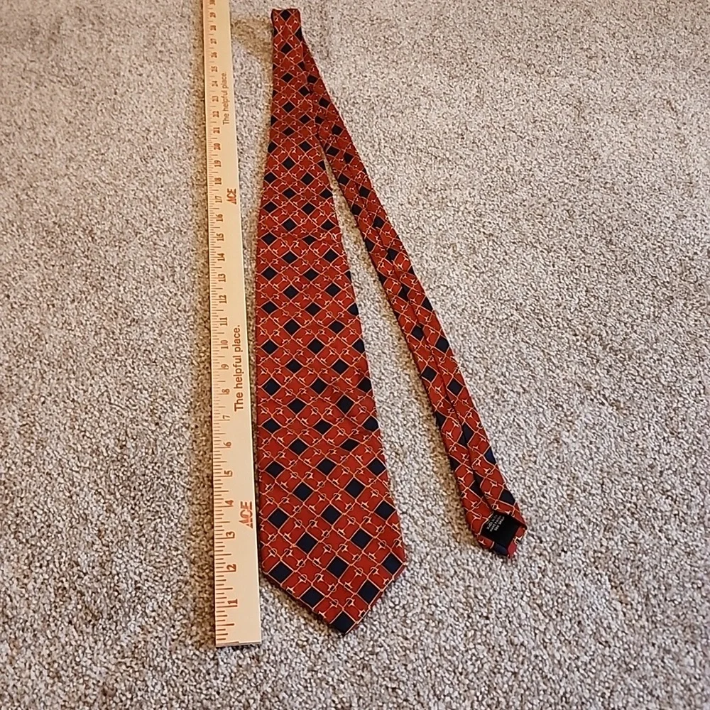 Gucci Tie Red, Blue And Gold,‎ Authenticated